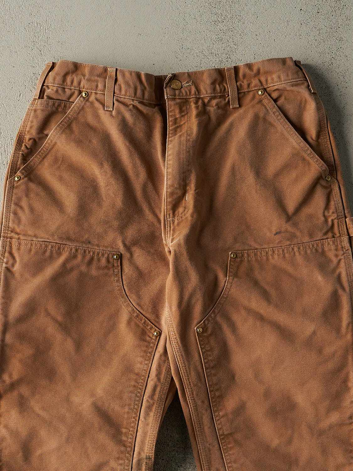 Vintage Y2K Camel Carhartt Double Knee Carpenter Pants (31x31)
