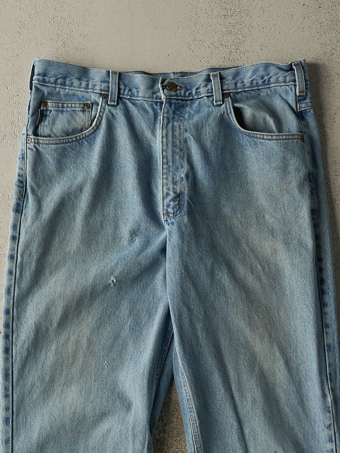 Vintage 90s Light Wash Carhartt Jeans (34x31.5)