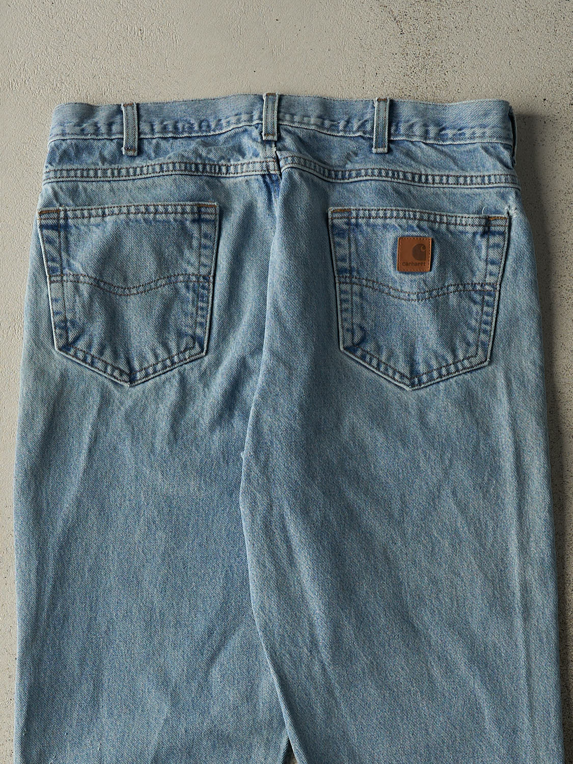 Vintage 90s Light Wash Carhartt Jeans (34x31.5)