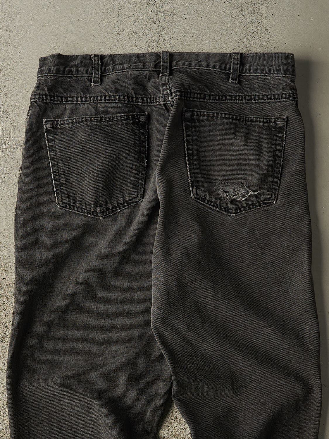 Vintage 90s Faded Black Eddie Bauer Denim Pants (33x29)