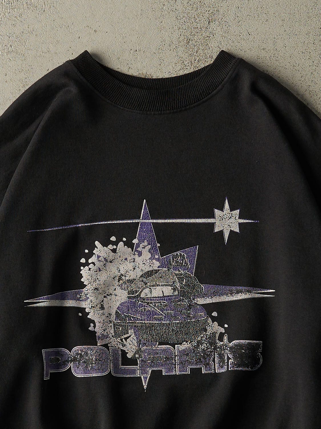 Vintage 80s Black Polaris Racing Crewneck (L)