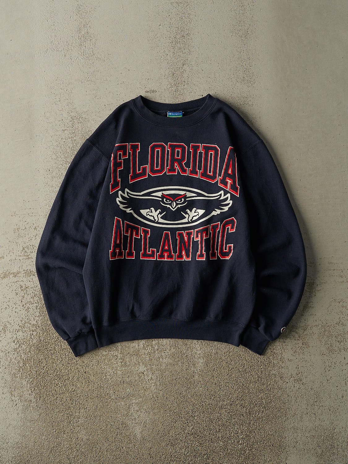 Vintage Y2K Navy Blue Champion Florida Atlantic Crewneck (S)
