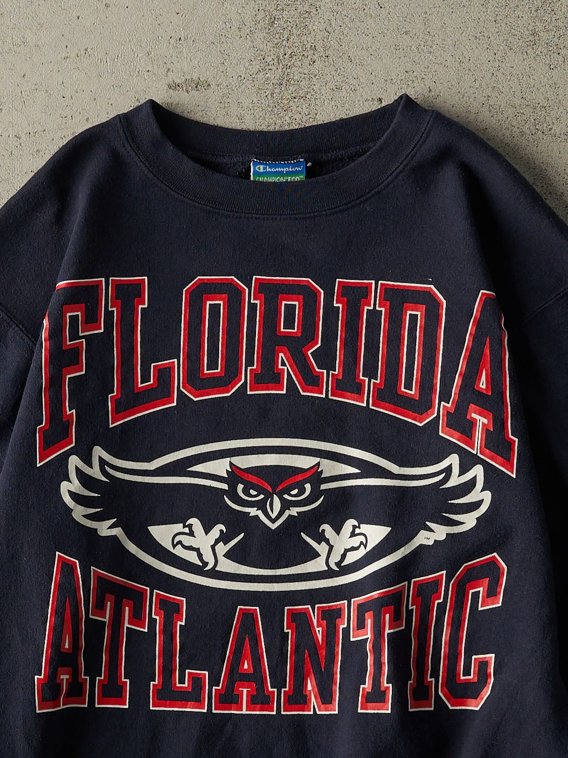 Vintage Y2K Navy Blue Champion Florida Atlantic Crewneck (S)