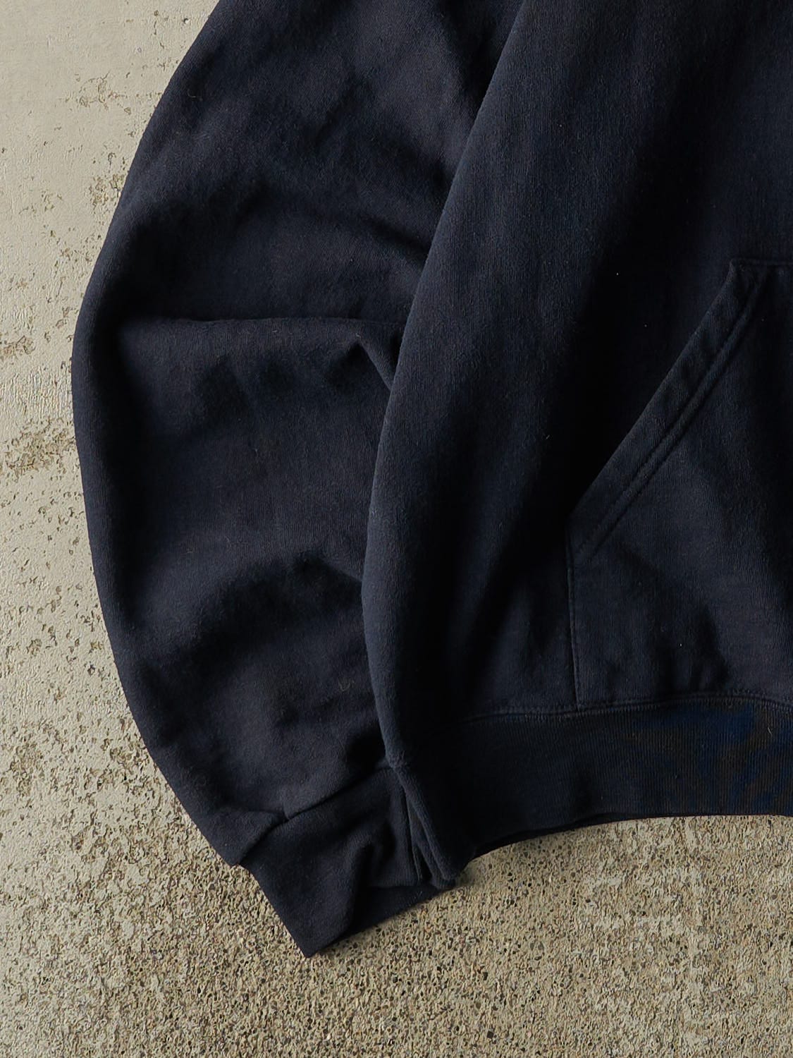 Vintage Y2K Navy Blue Champion West Virginia University Zip Up Hoodie (M/L)