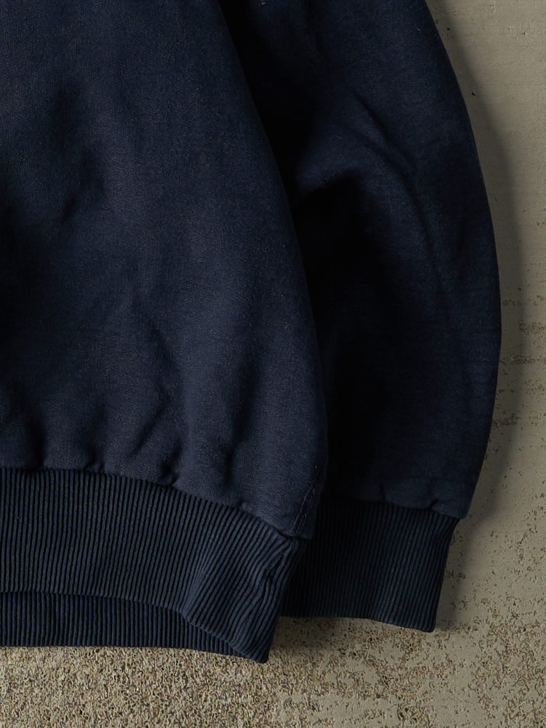 Vintage Y2K Navy Blue Wind River Embroidered Quarter Zip (XL/XXL)