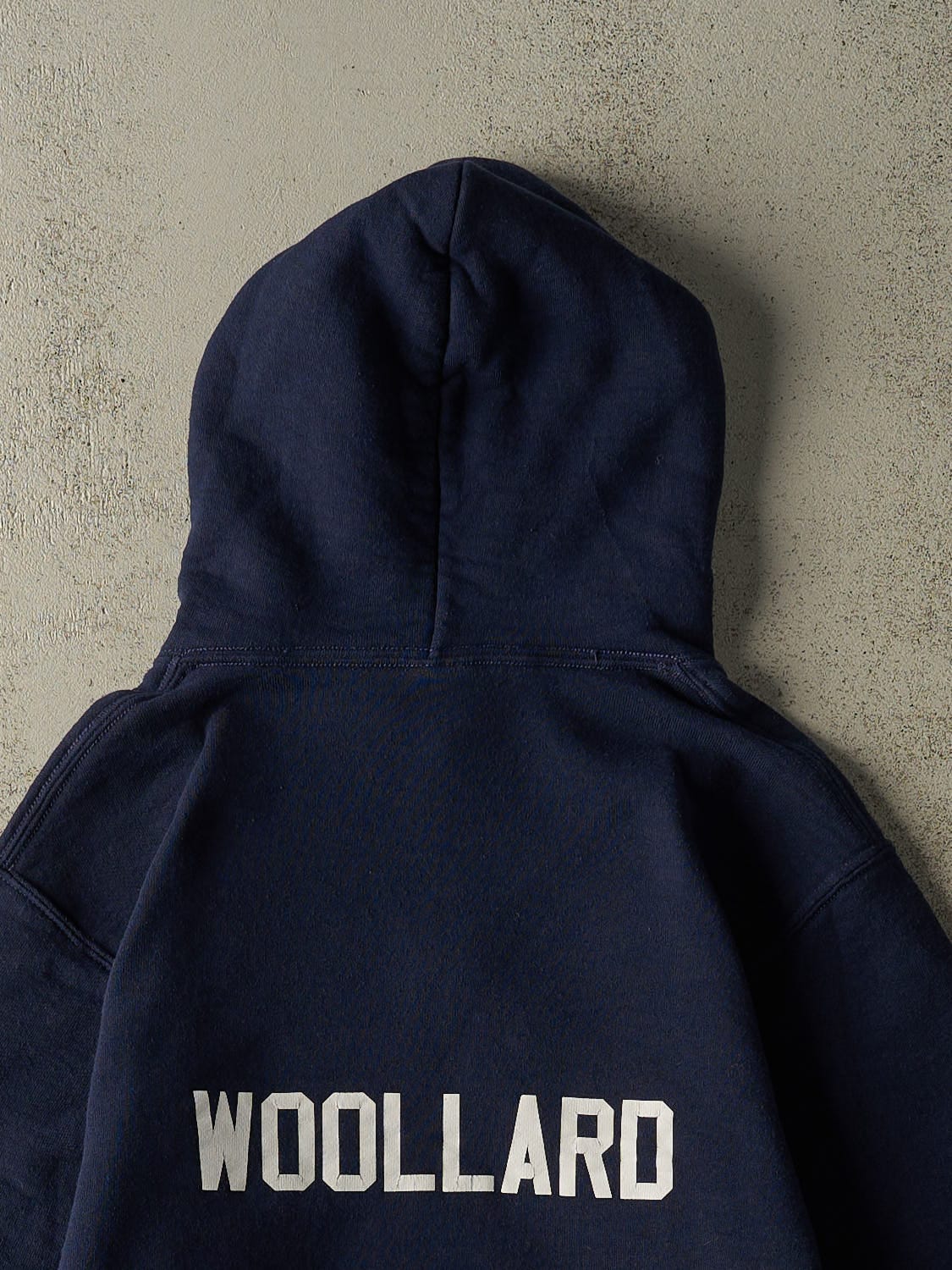 Vintage Y2K Navy Blue Russell Athletic Oregon Mudhens Hoodie (XS/S)