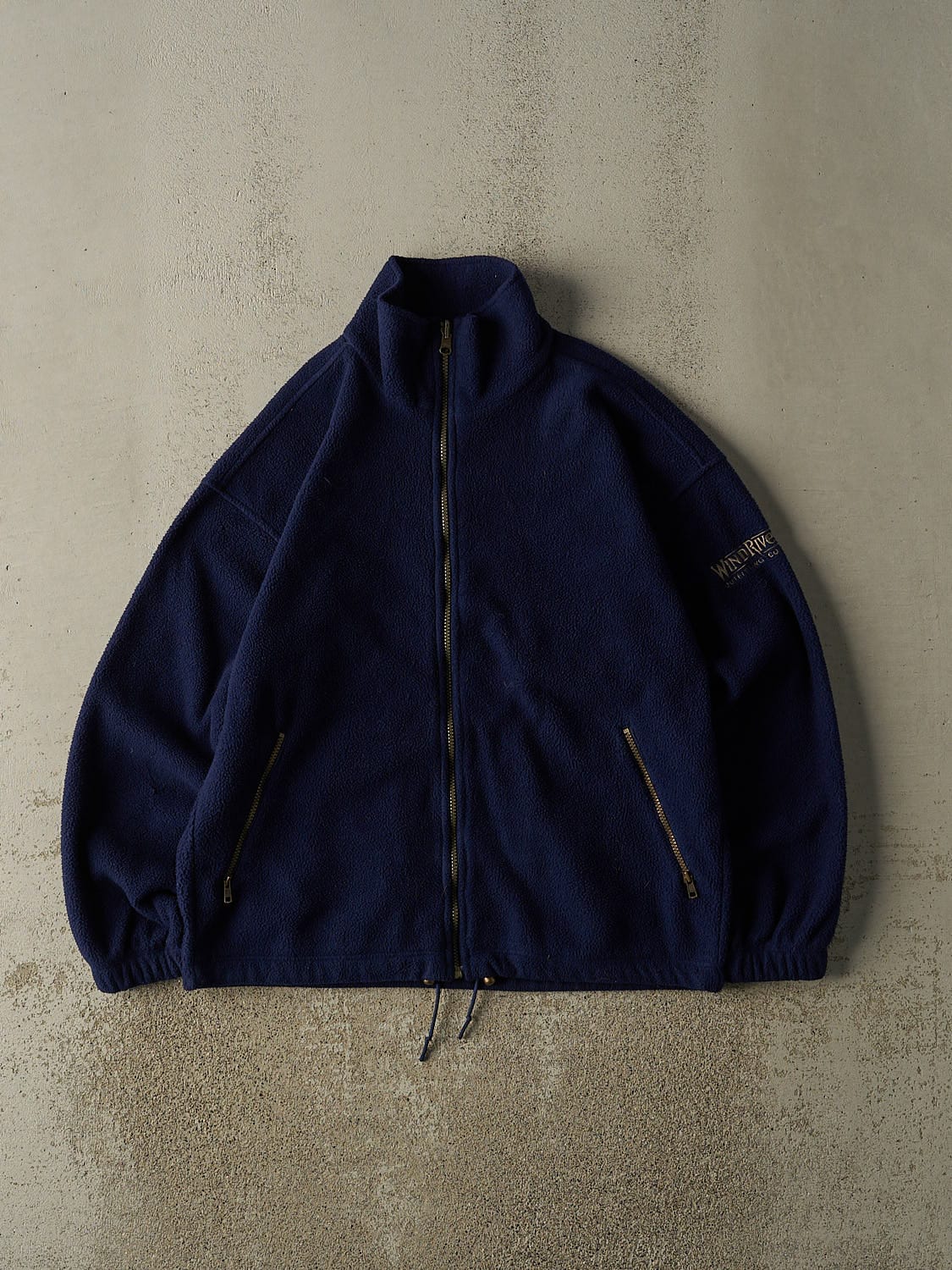 Vintage 90s Navy Blue Wind River Zip Up Fleece (M/L)