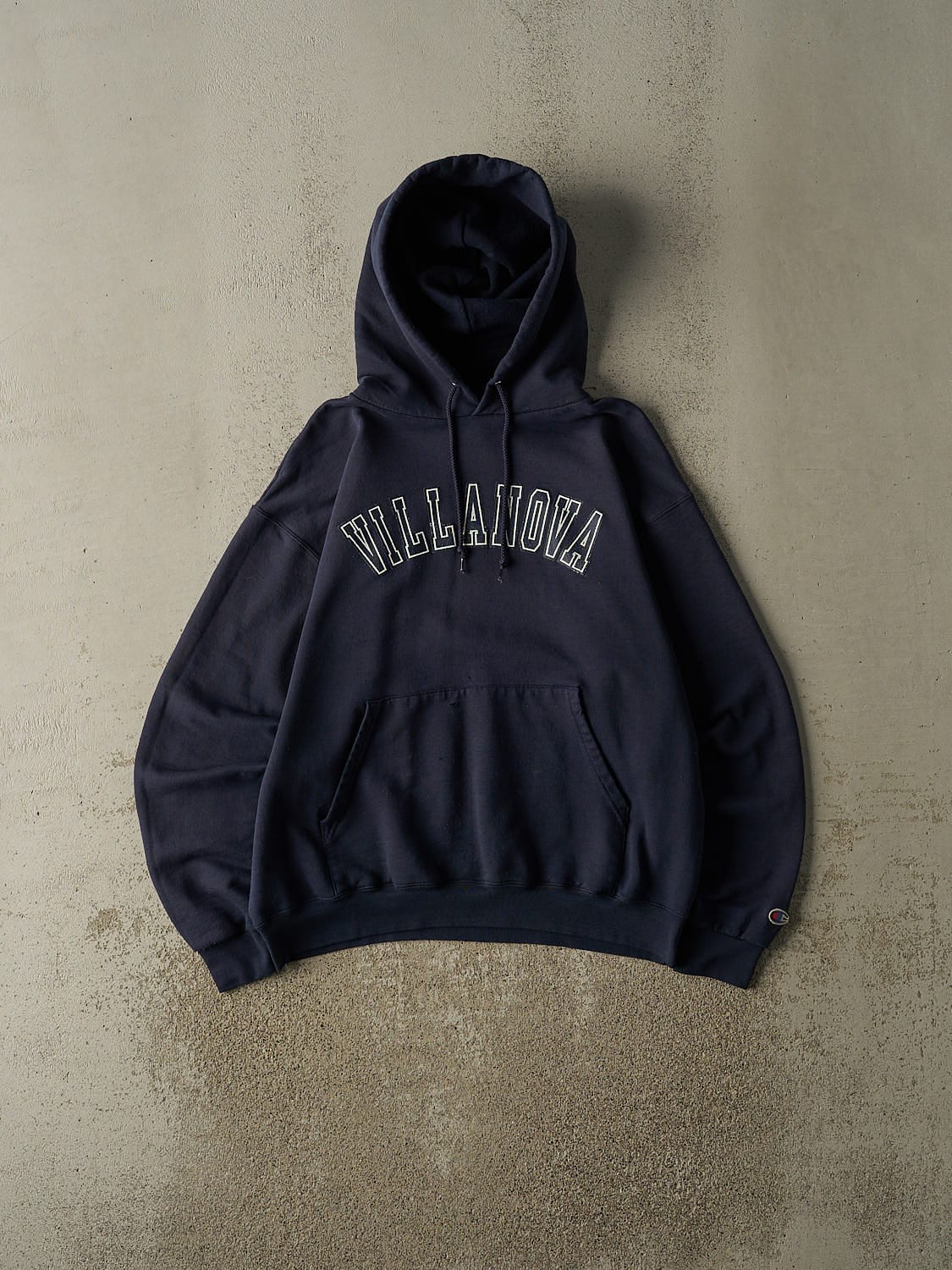 Vintage 90s Navy Blue Champion Villanova University Hoodie (M/L)