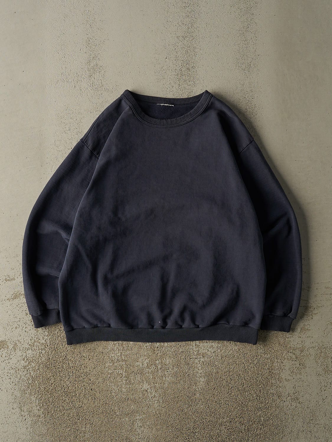 Vintage 90s Navy Blue Blank Crewneck (L)