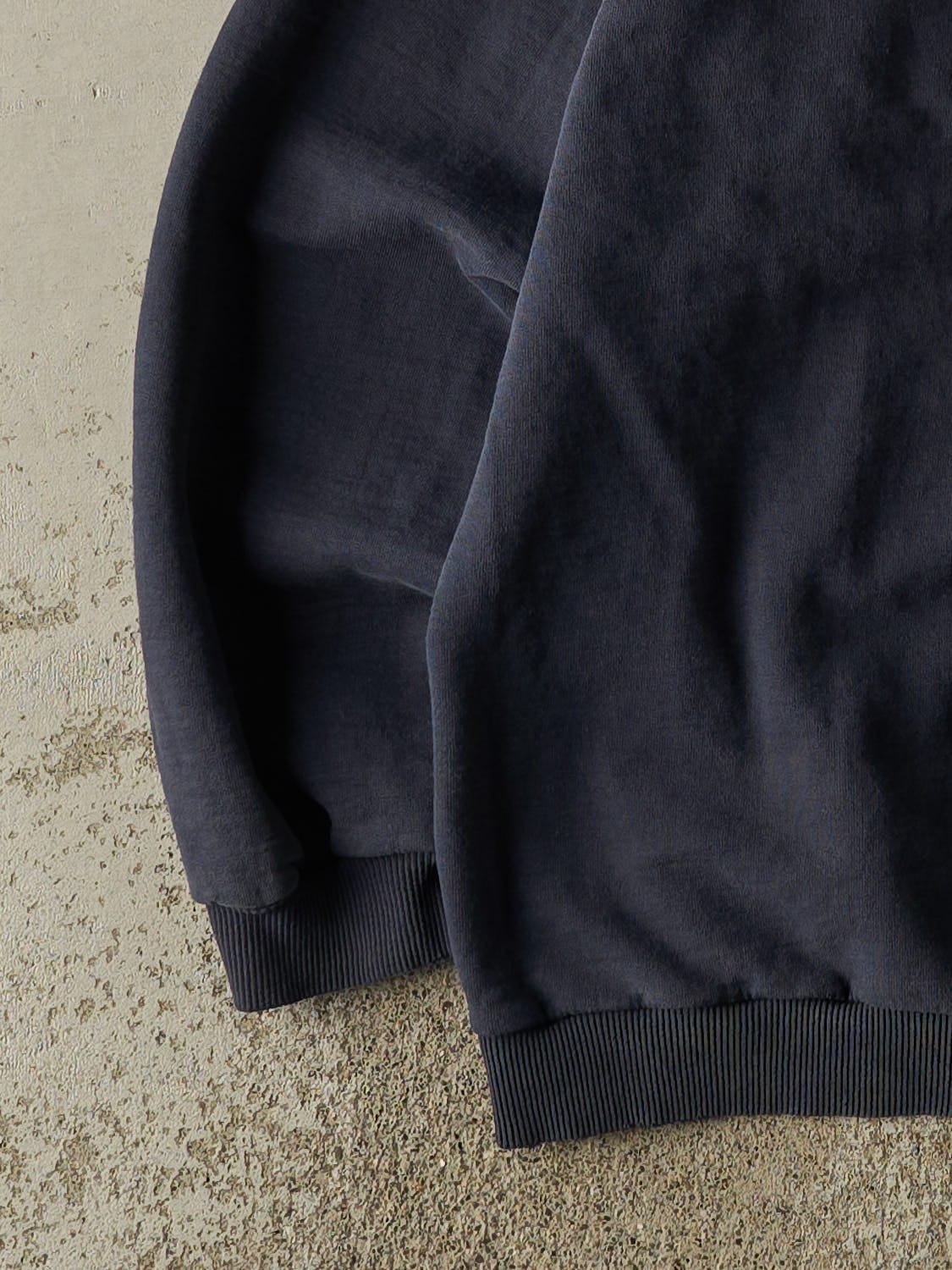 Vintage 90s Navy Blue Blank Crewneck (L)