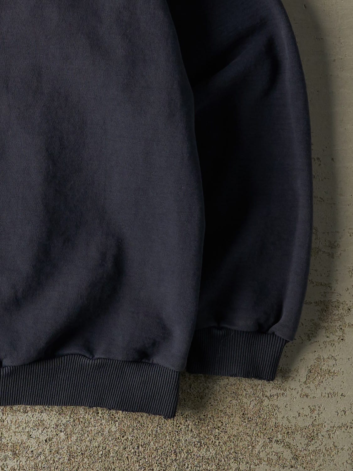 Vintage 90s Navy Blue Blank Crewneck (L)