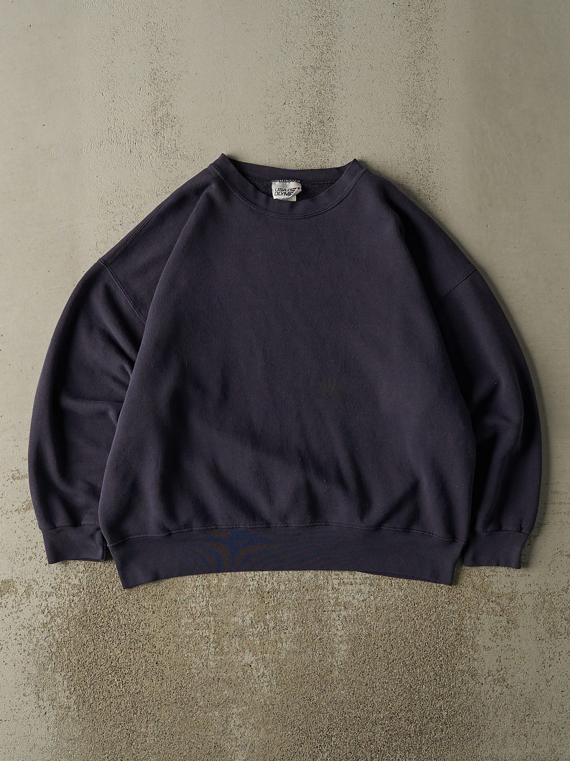Vintage 90s Navy Blue Blank Crewneck (XL/XXL)