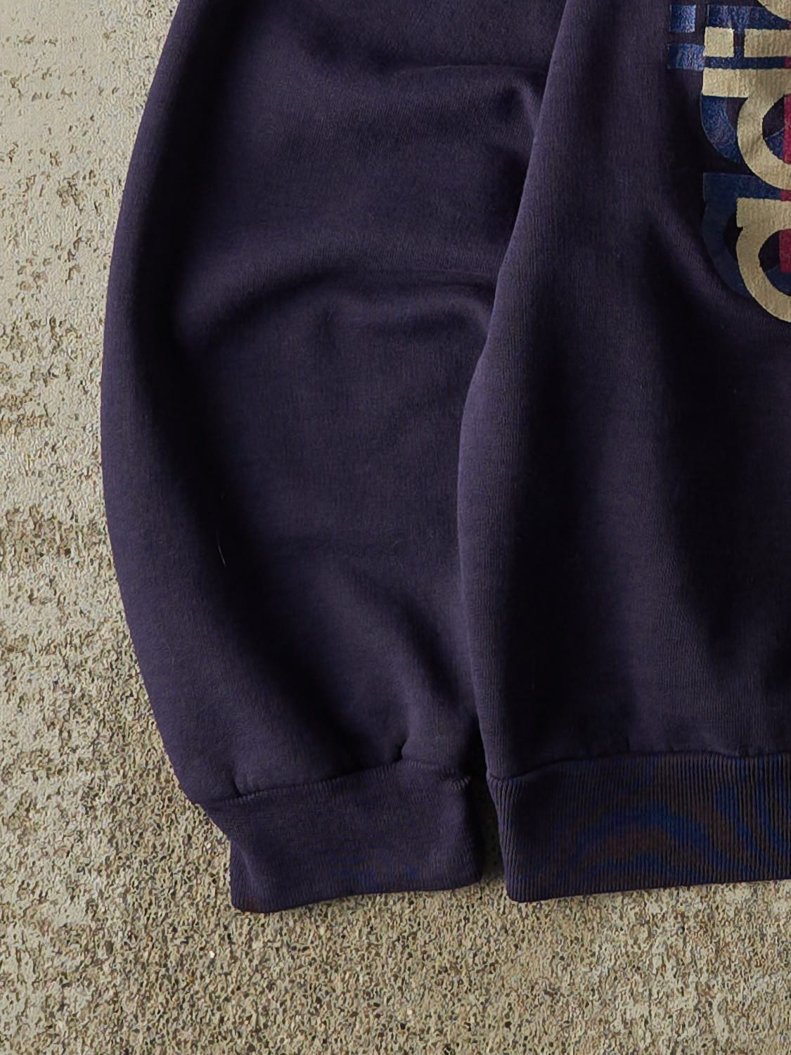 Vintage 80s Navy Blue Adidas Crewneck (XS/S)