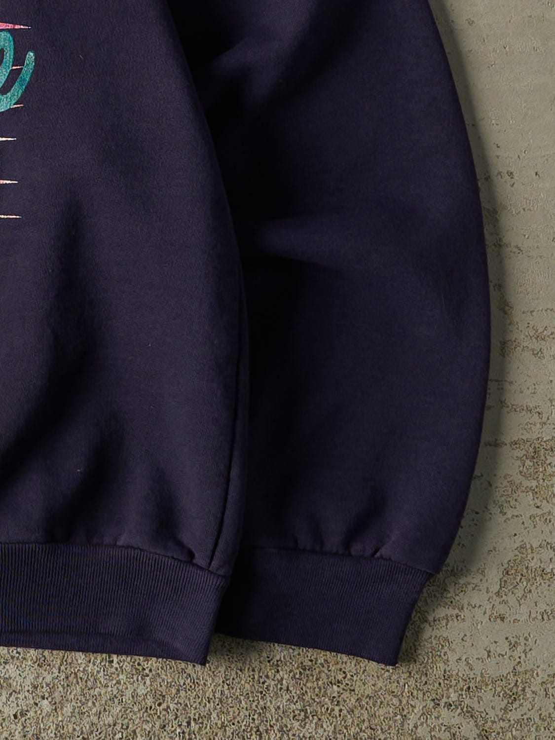 Vintage 80s Navy Blue Adidas Crewneck (XS/S)