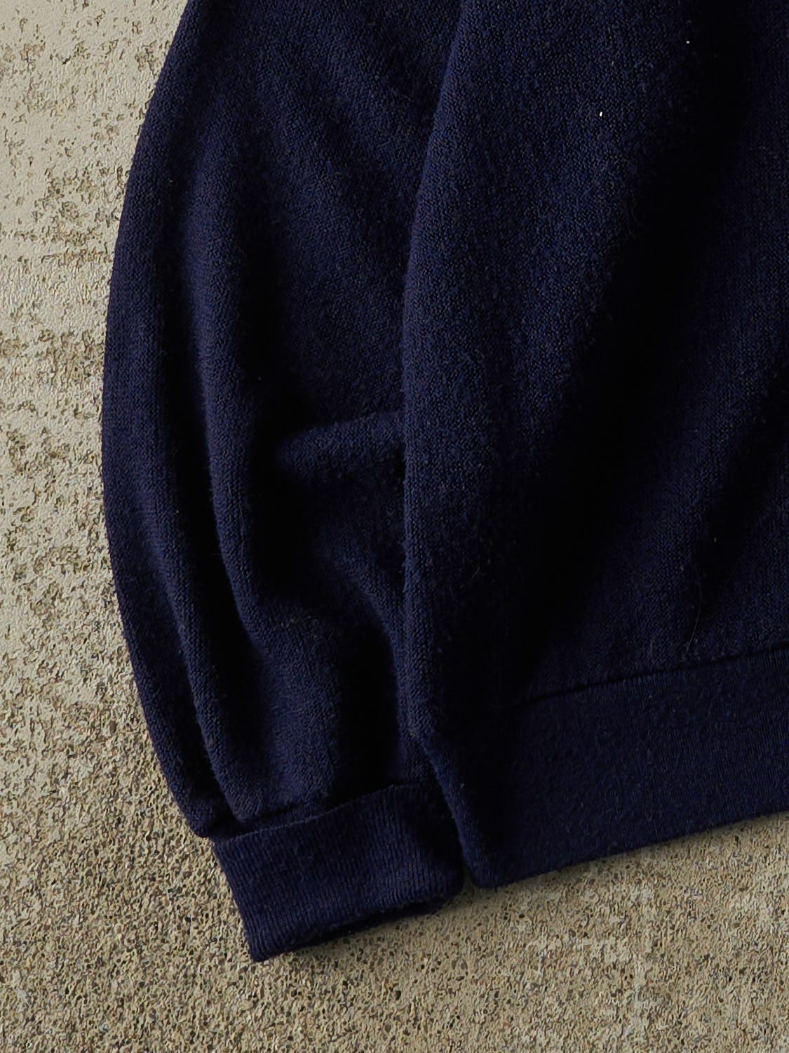 Vintage 80s Navy Blue Izod  x Lacoste Cardigan Knit (L/XL)