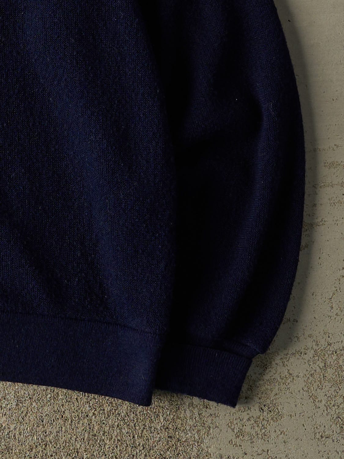 Vintage 80s Navy Blue Izod  x Lacoste Cardigan Knit (L/XL)
