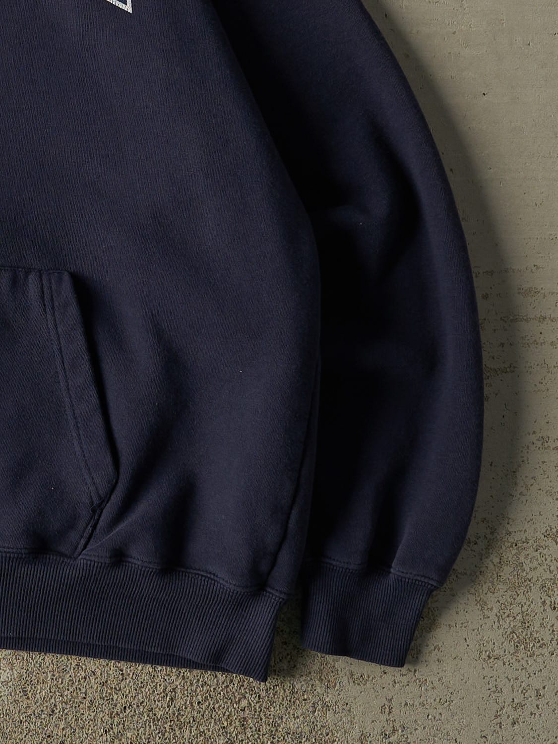 Vintage 90s Navy Blue Boston Zip Up Hoodie (L/XL)