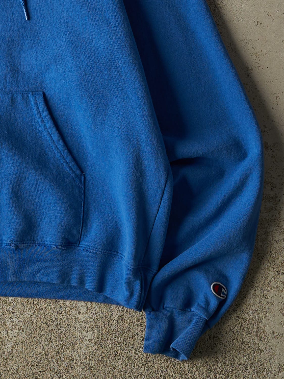 Vintage 90s Blue Champion Blank Hoodie (S)