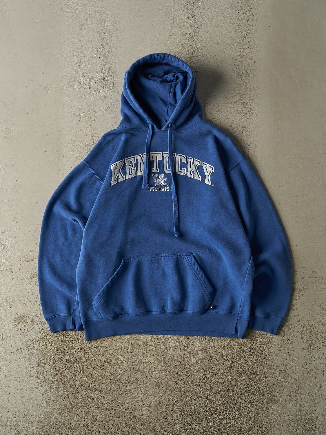 Vintage Y2K Blue University of Kentucky Wildcats Embroidered Hoodie (L)