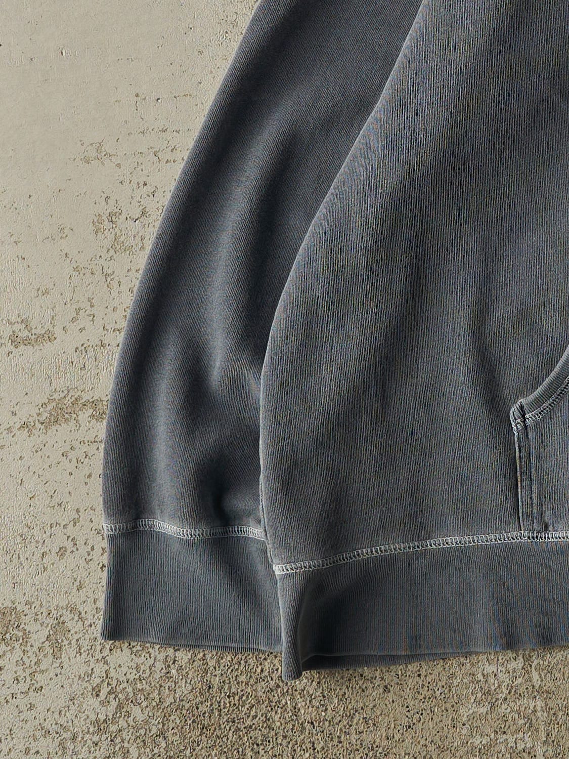 Vintage Y2K Washed Blue Eddie Bauer Embroidered Hoodie (XXL)
