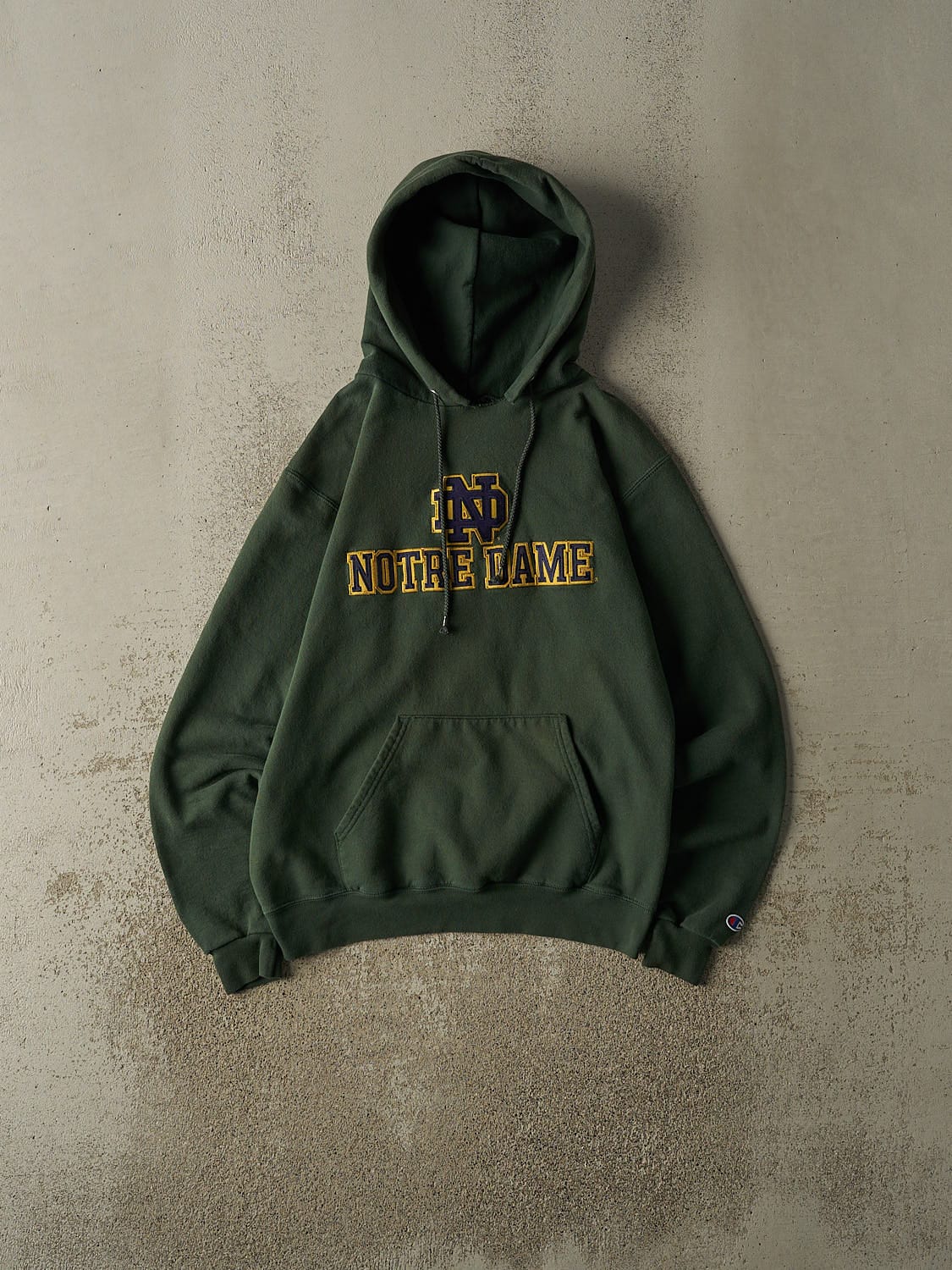 Vintage 90s Green University of Notre Dame Hoodie (S)