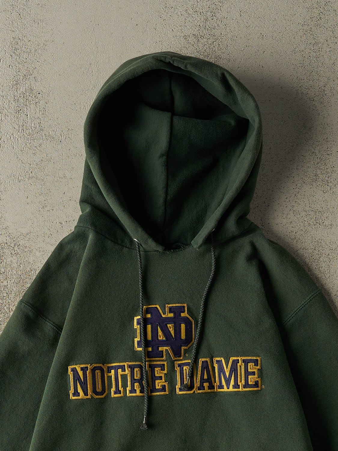Vintage 90s Green University of Notre Dame Hoodie (S)