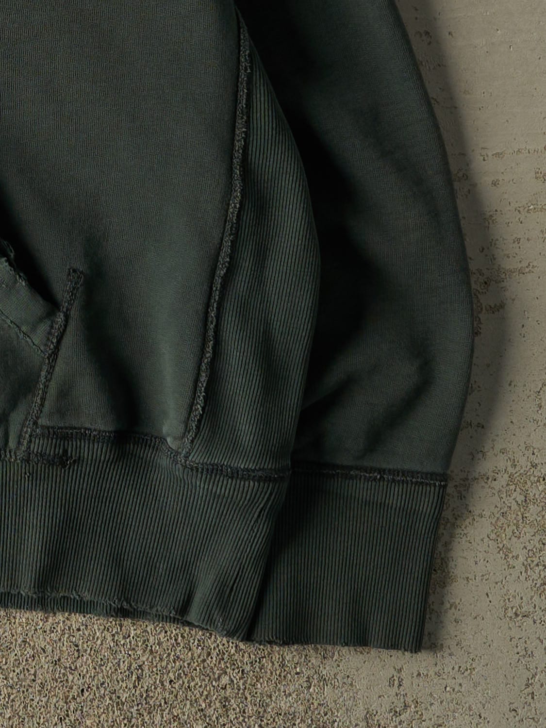Vintage Y2K Green American Eagle Embroidered Hoodie (XL)