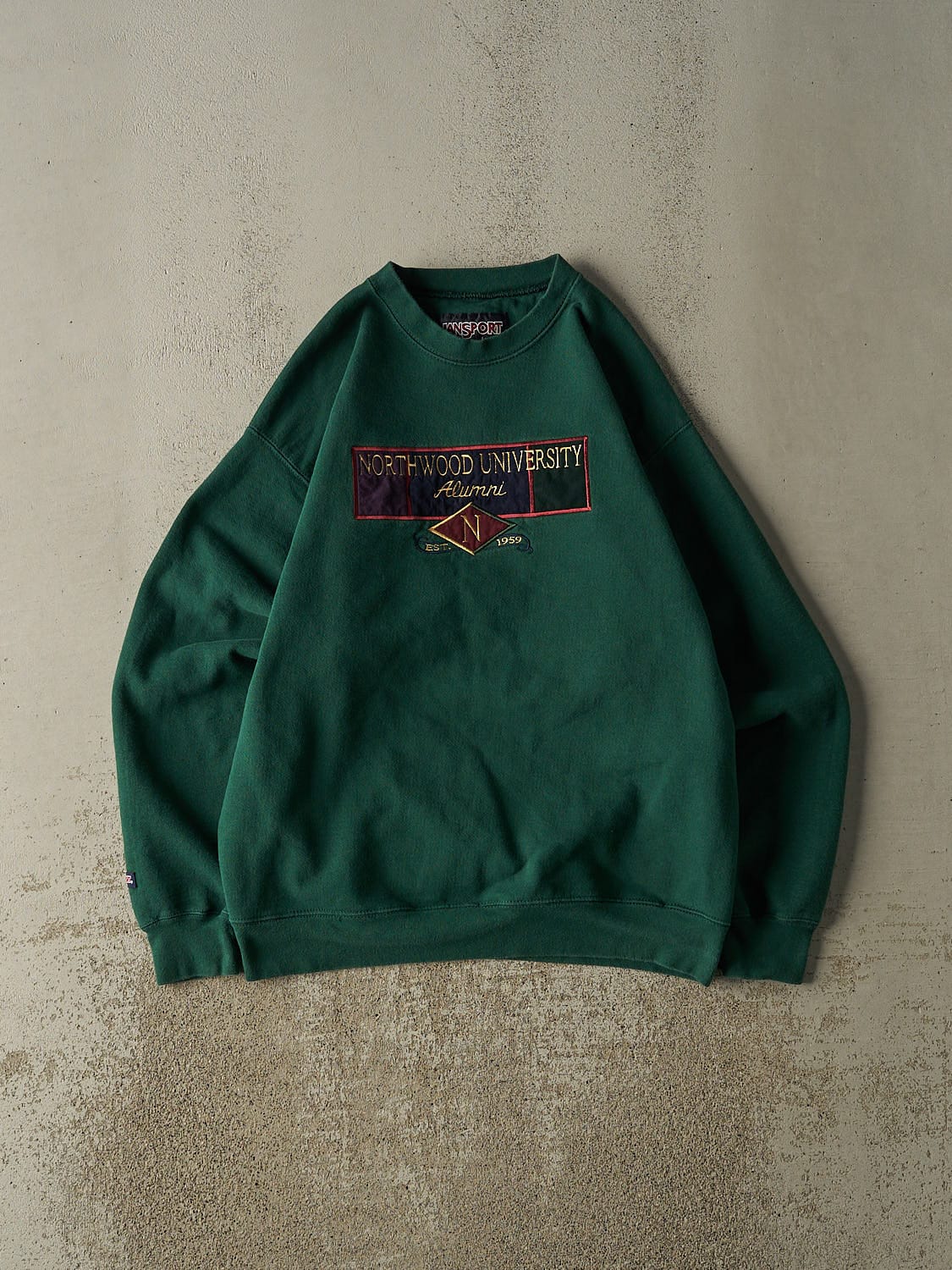 Vintage 90s Green Northwood University Crewneck (L)