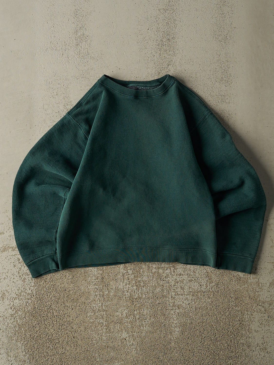 Vintage 90s Green Blank Crewneck (XXS/XS)