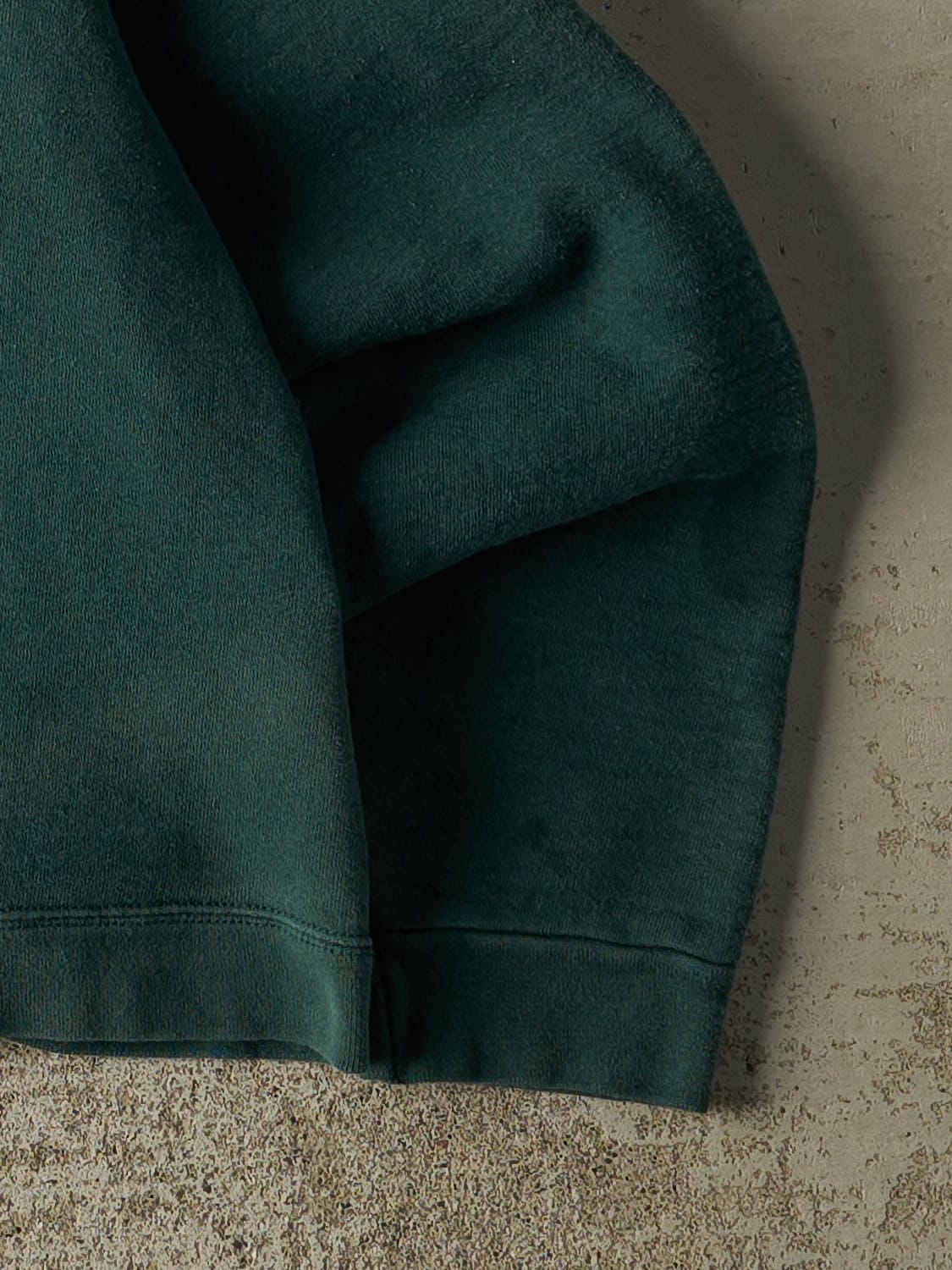 Vintage 90s Green Blank Crewneck (XXS/XS)