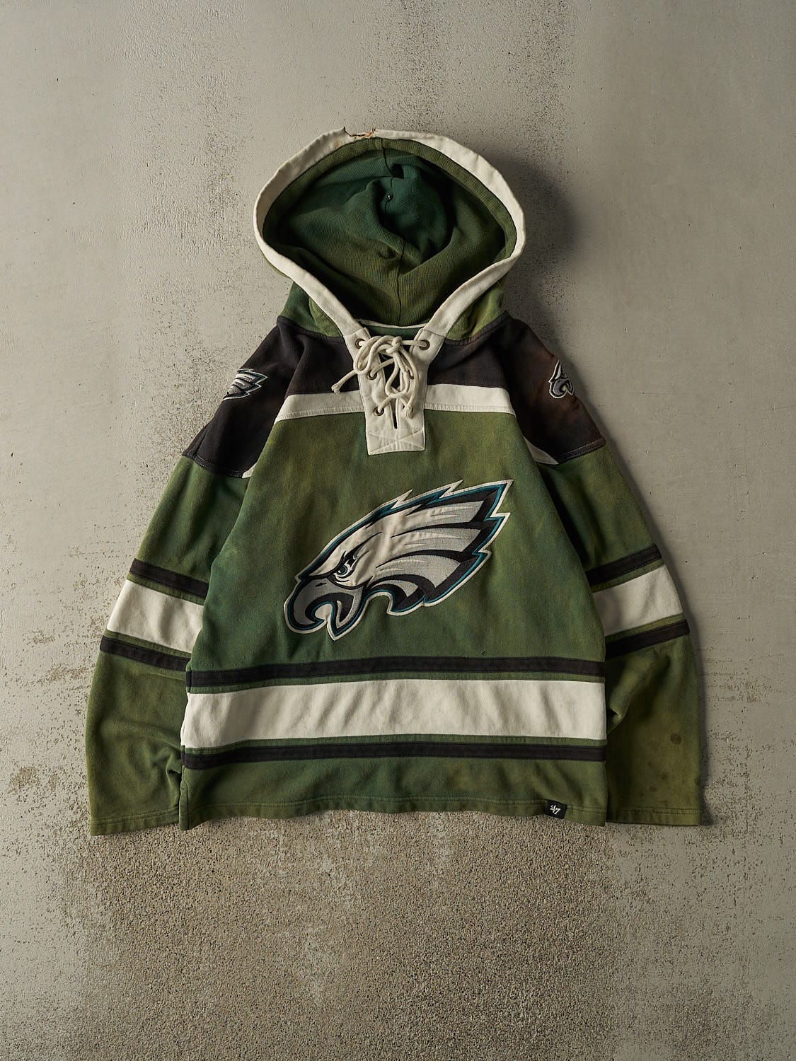 Vintage Y2K Sun Faded Green Philadelphia Eagles Hoodie (M/L)