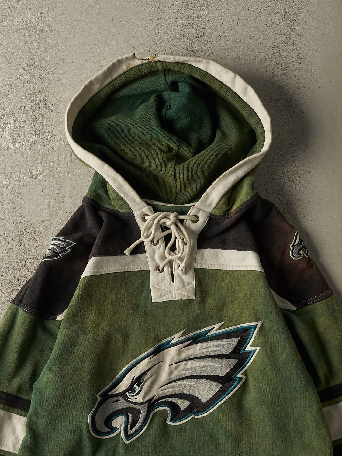 Vintage Y2K Sun Faded Green Philadelphia Eagles Hoodie (M/L)