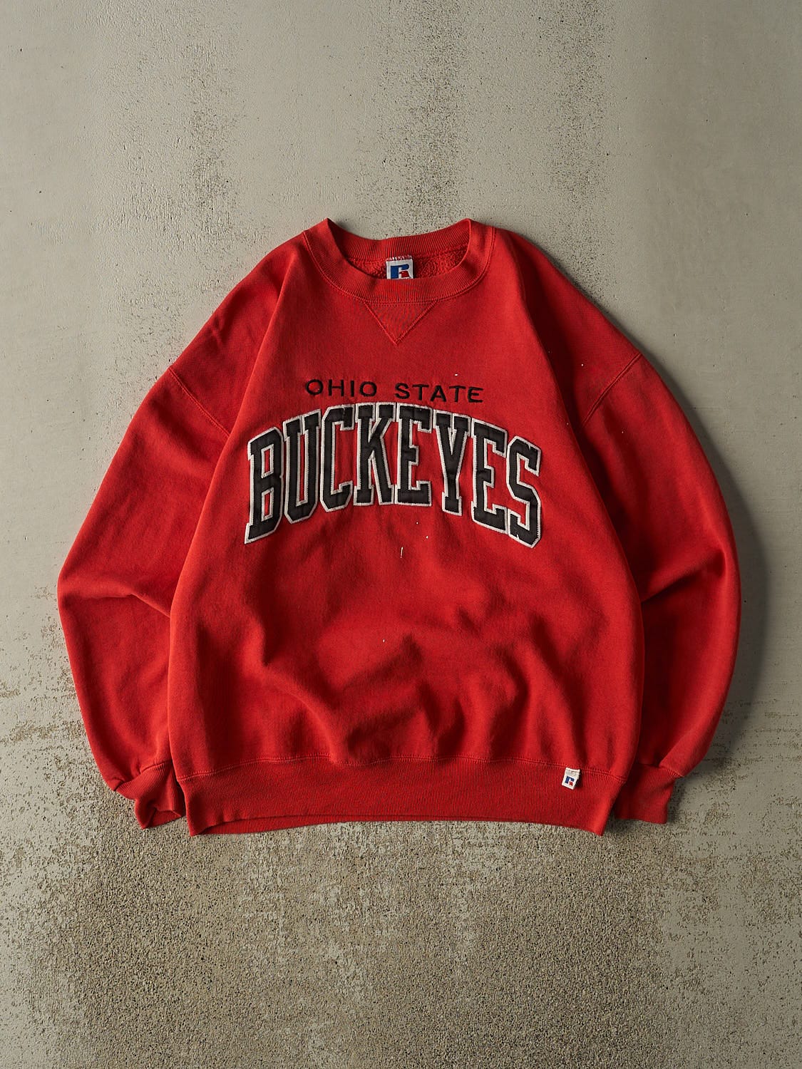 Vintage 90s Red Russell Athletic Ohio State Buckeyes Crewneck (L/XL)
