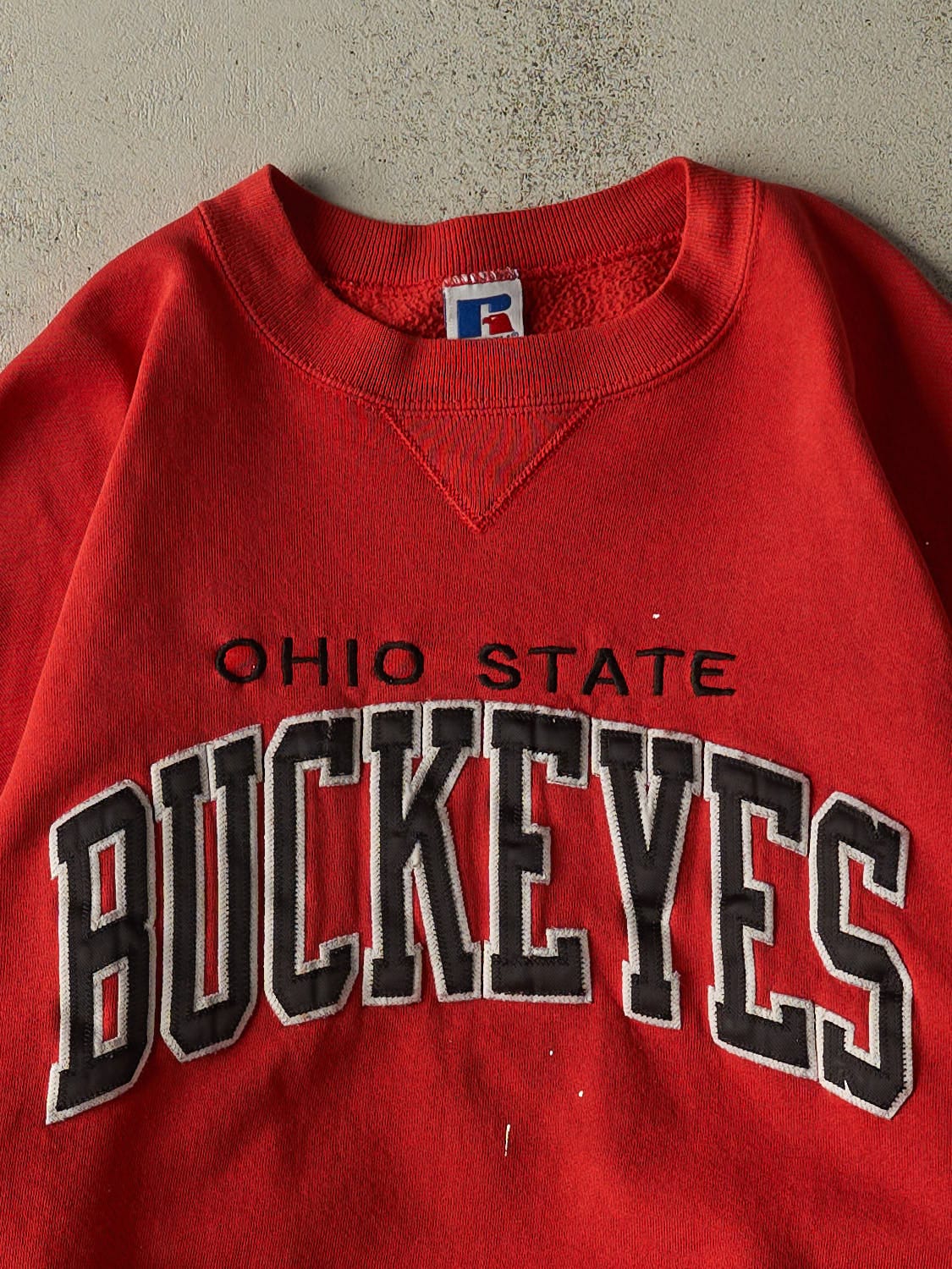 Vintage 90s Red Russell Athletic Ohio State Buckeyes Crewneck (L/XL)