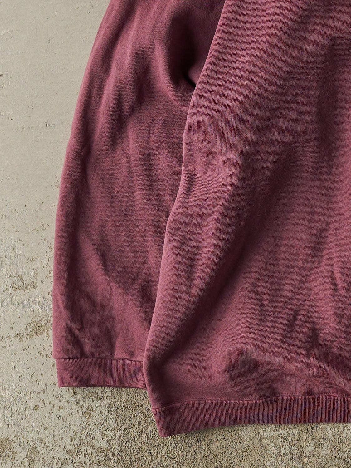 Vintage 90s Purple Embroidered Quarter Zip Sweater (XXXL)