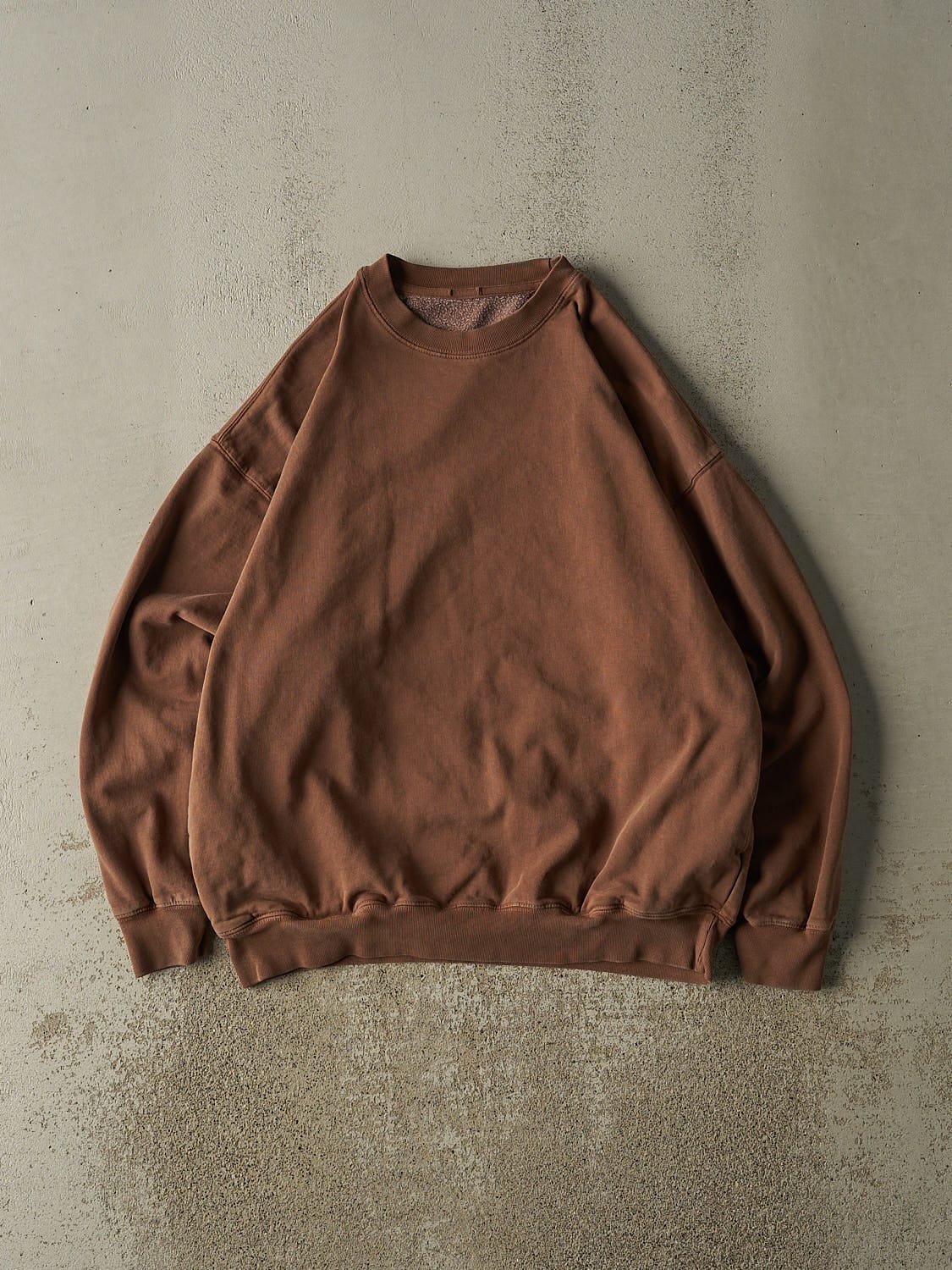 Vintage 90s Brown Blank Crewneck (L/XL)