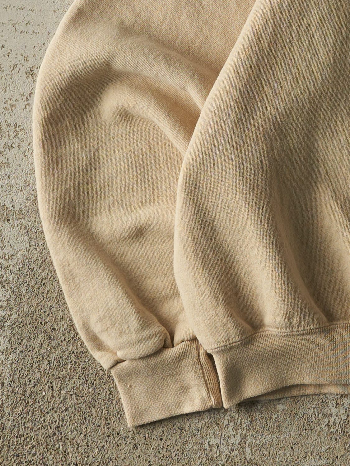 Vintage 90s Beige Russell Athletic Blank Crewneck (S)