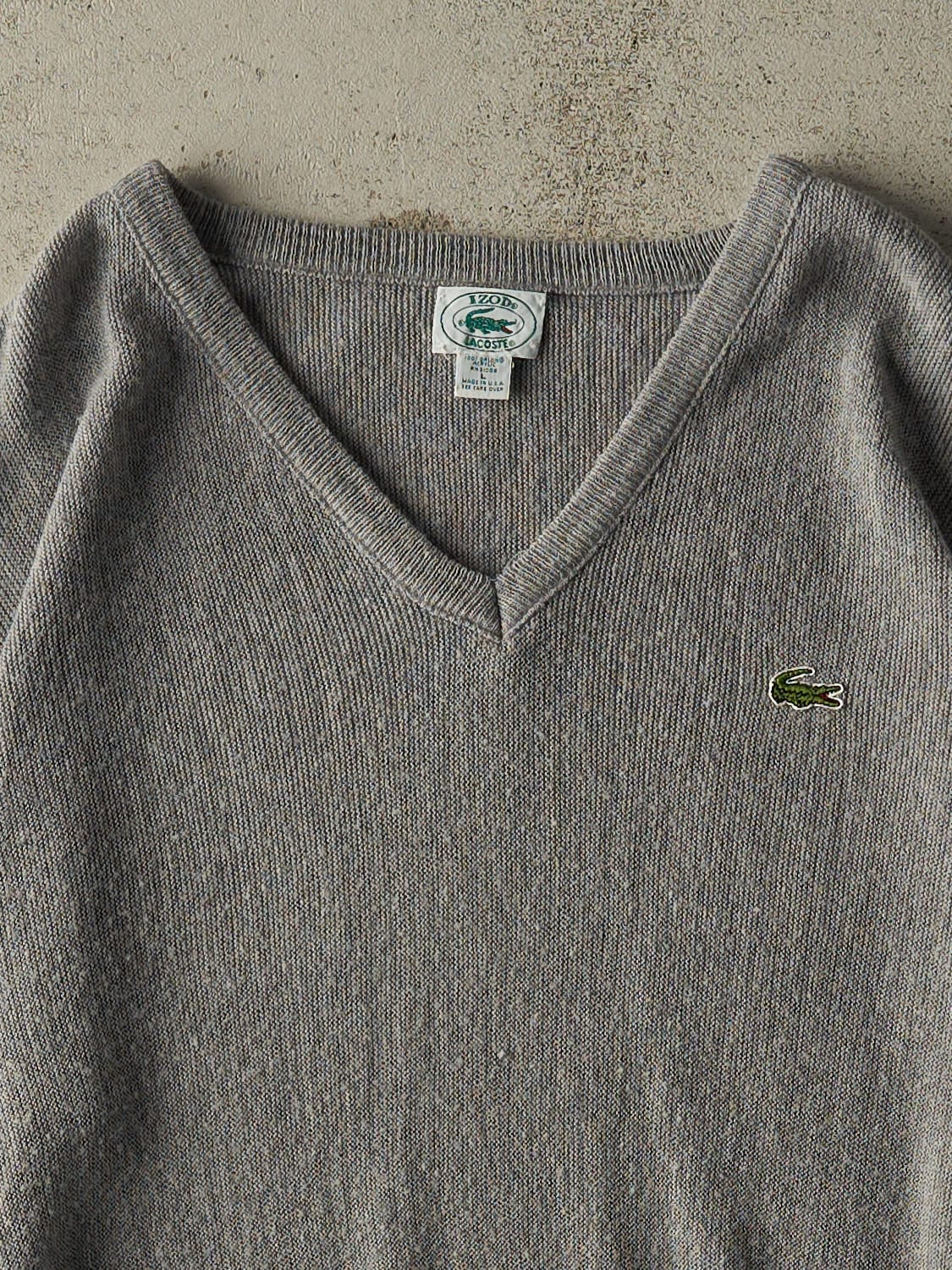Vintage 80s Grey Izod x Lacoste Knit (M/L)