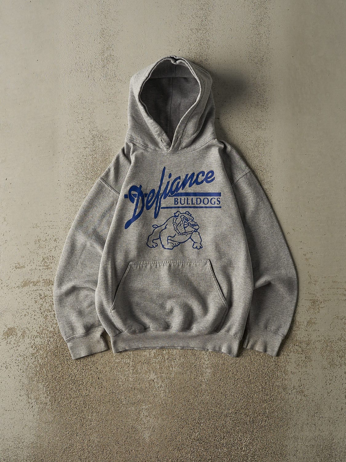 Vintage Y2K Grey Defiance Bulldogs Hoodie (XS/S)