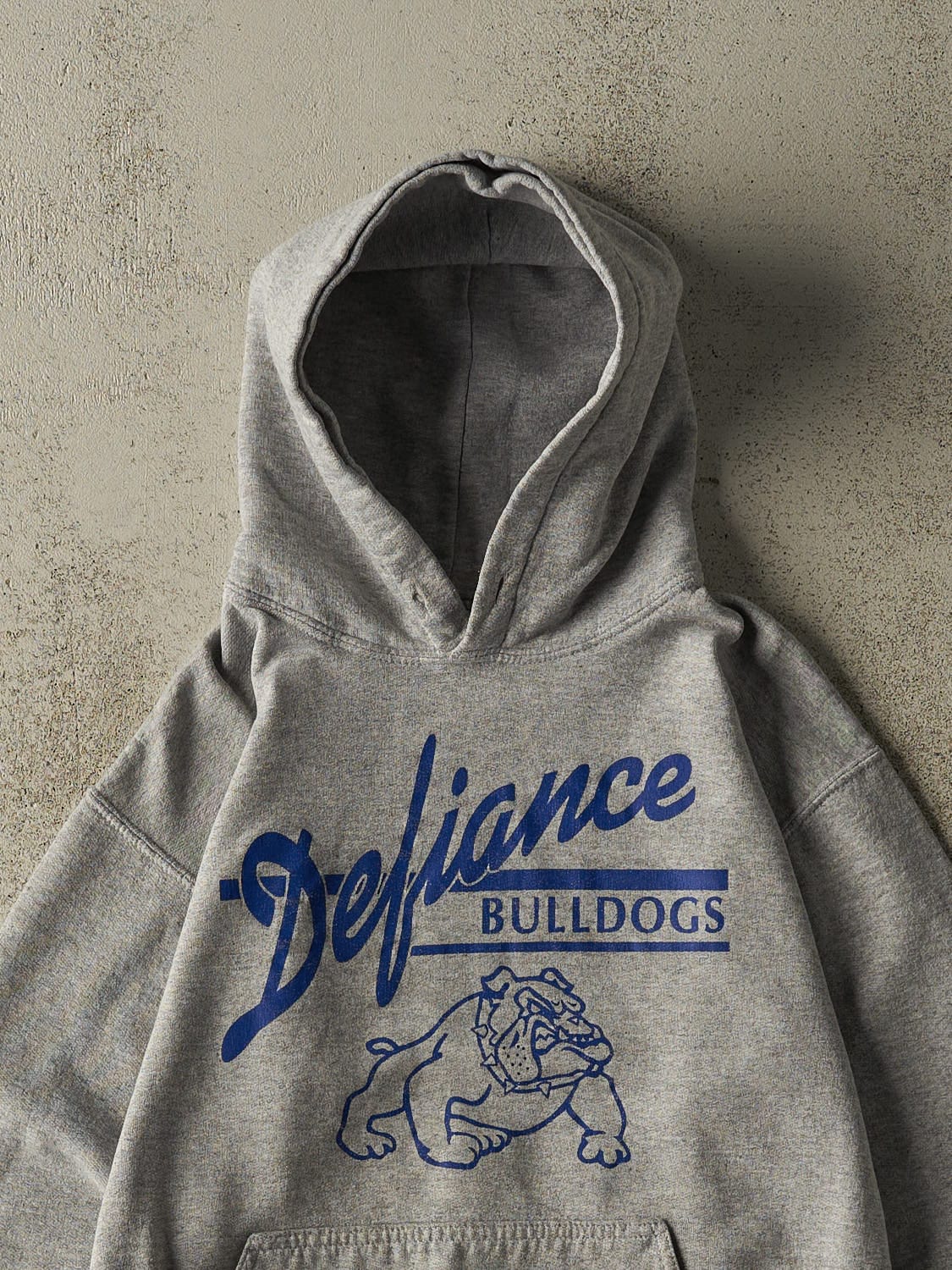 Vintage Y2K Grey Defiance Bulldogs Hoodie (XS/S)