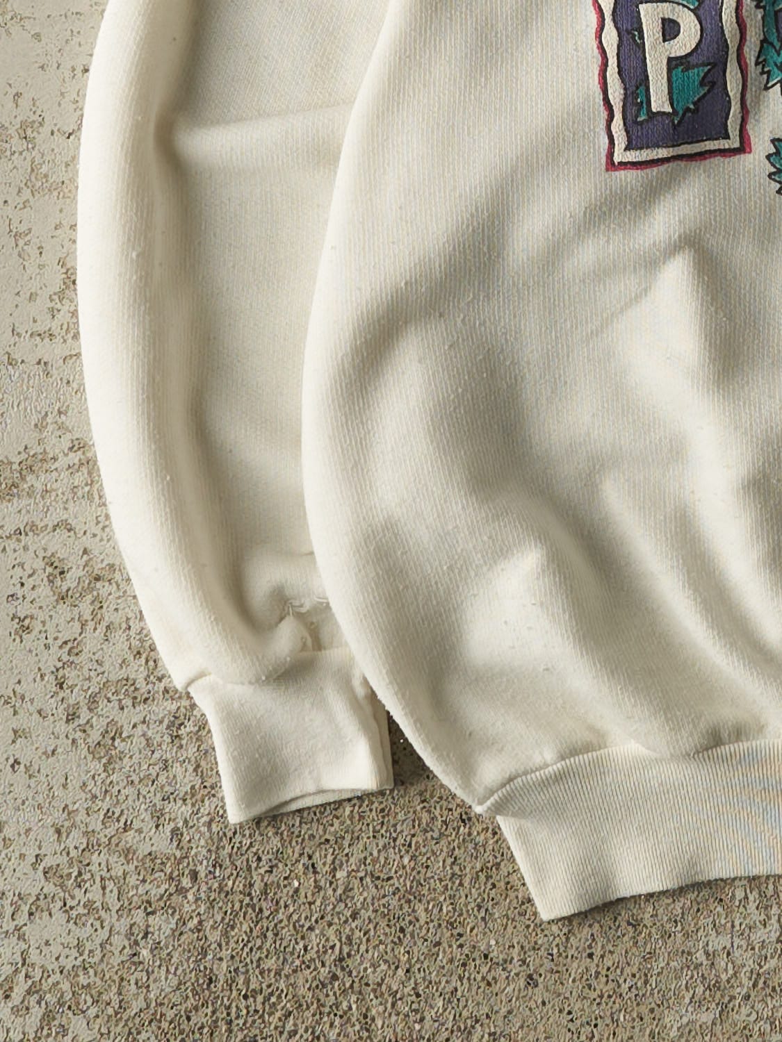 Vintage 80s White Paris Crewneck (XS/S)
