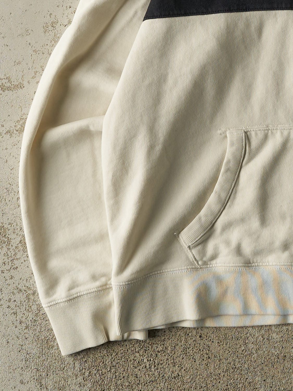 Vintage 90s White & Black Polo Ralph Lauren Hoodie (L/XL)