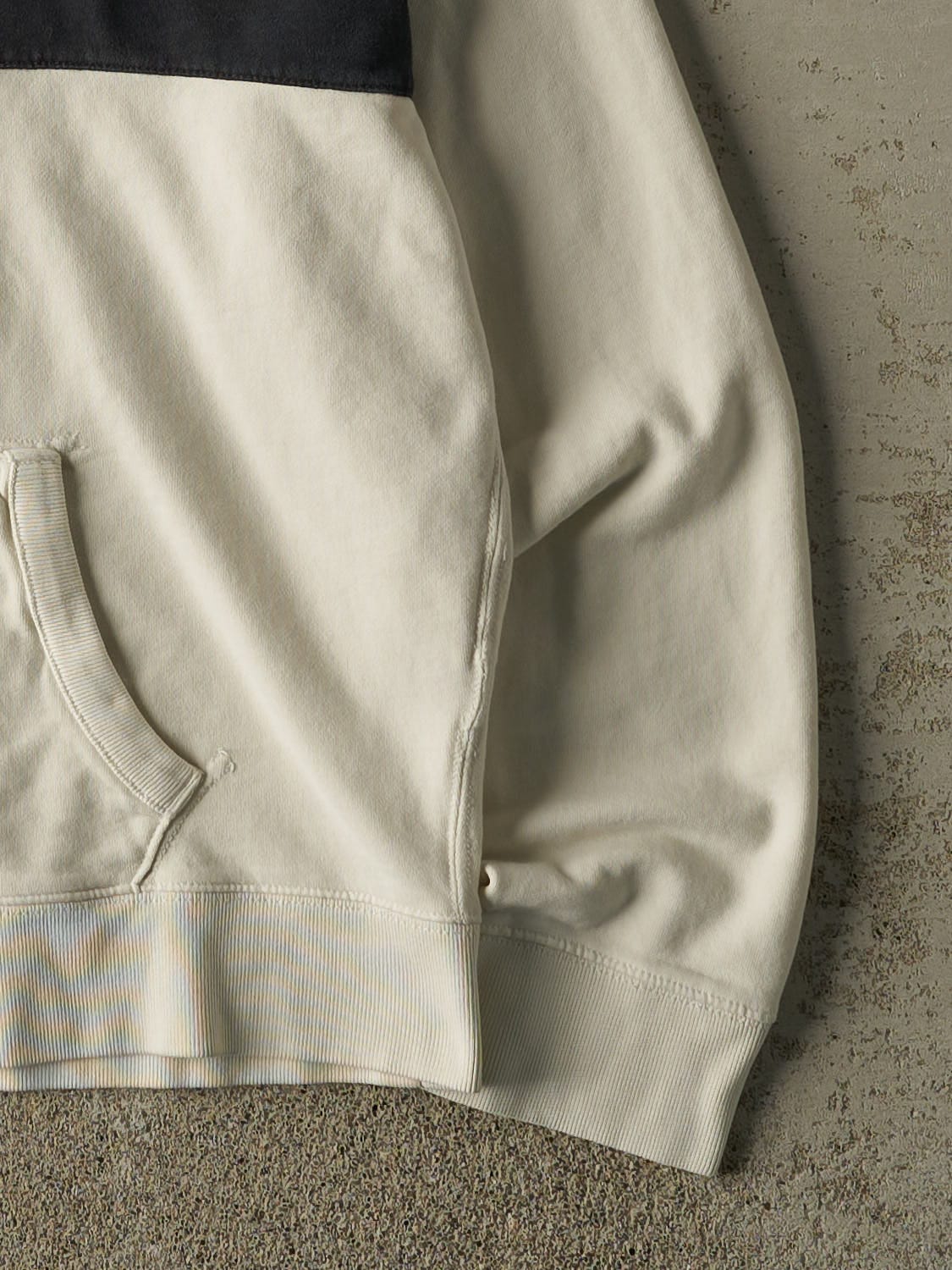 Vintage 90s White & Black Polo Ralph Lauren Hoodie (L/XL)