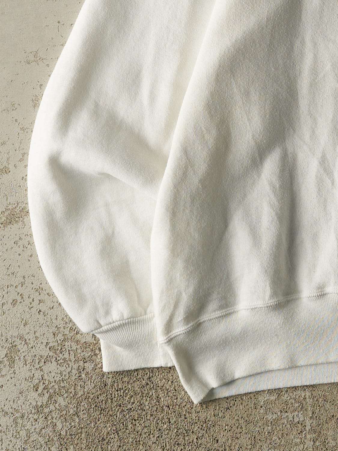 Vintage 90s White Russell Athletic Blank Crewneck (XL)