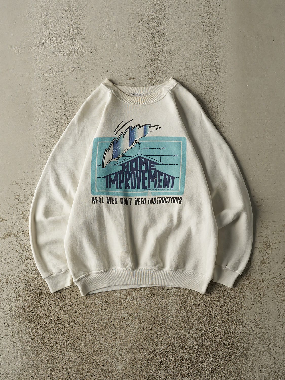 Vintage 90s White Home Improvement Crewneck (XS/S)
