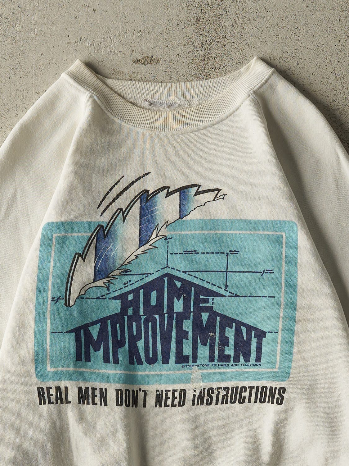 Vintage 90s White Home Improvement Crewneck (XS/S)