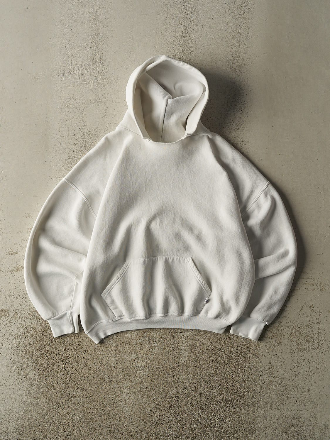 Vintage Y2K White Russell Athletic Hoodie (L)