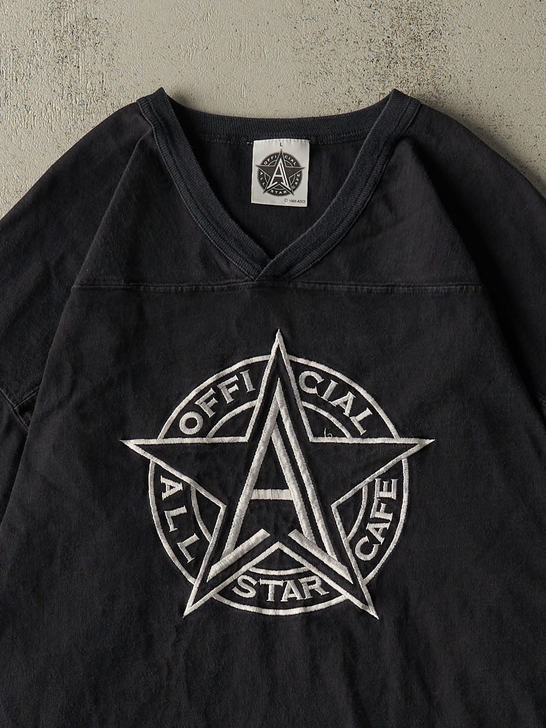 Vintage 95' Black All Star Cafe Jersey Tee (L/XL)