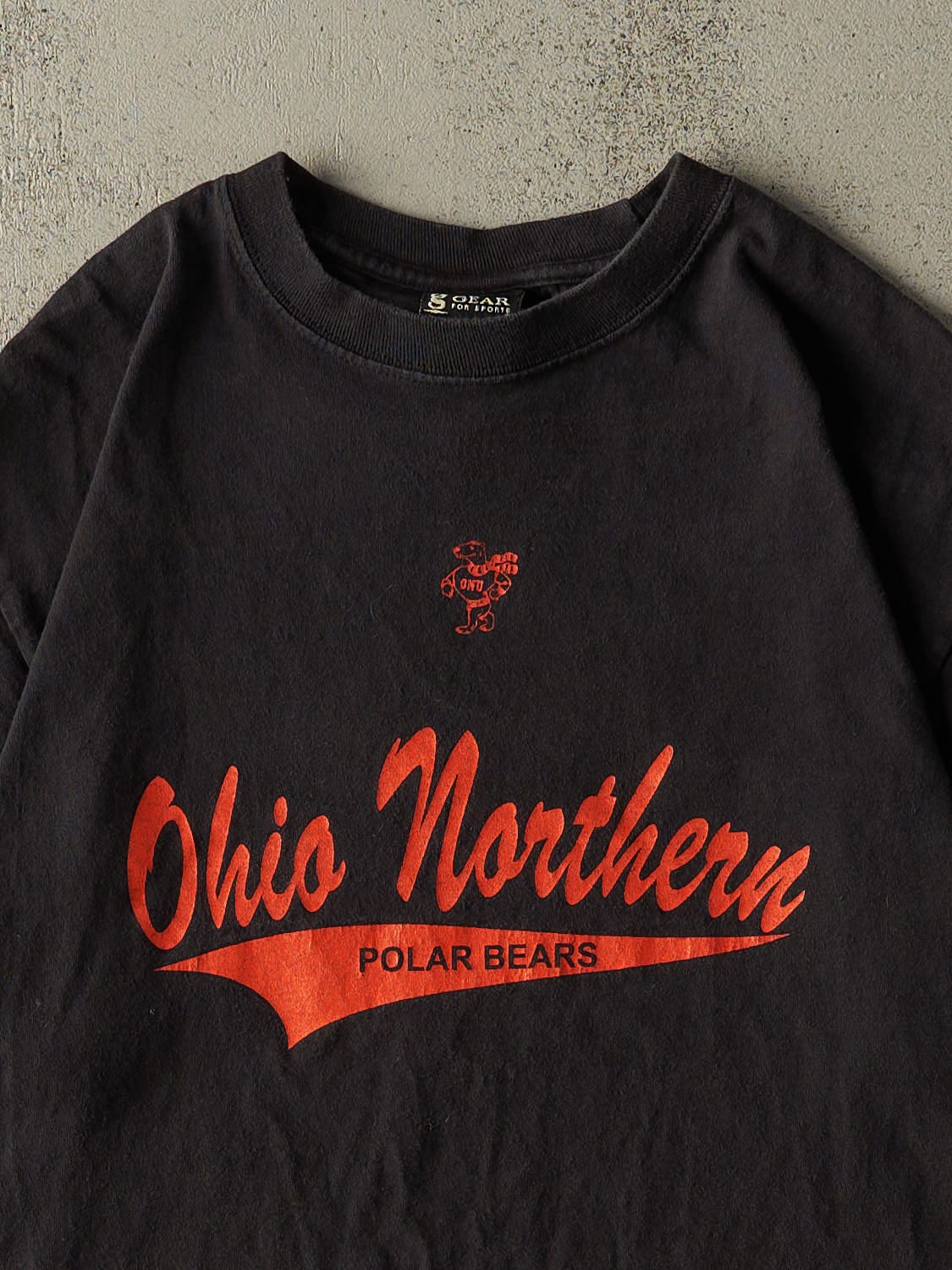 Vintage 90s Black Ohio Northern University Polar Bears Tee (L/XL)