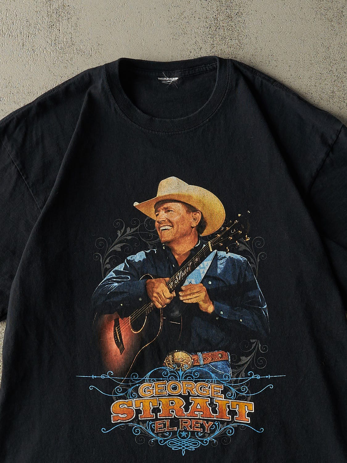 Vintage Y2K Black George Strait "El Rey" Tee (L/XL)